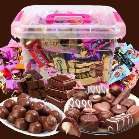 纯黑巧克力糖果批发小食品散装儿童巧克力零食大礼包