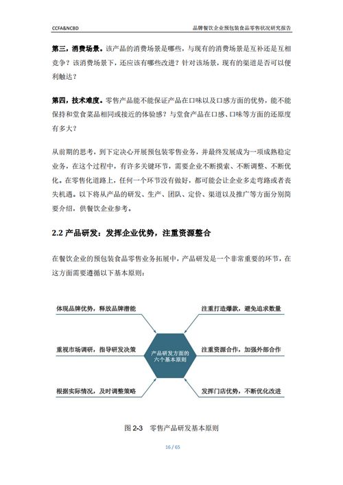 ccfa ncbd 品牌餐饮企业预包装食品零售状况研究报告