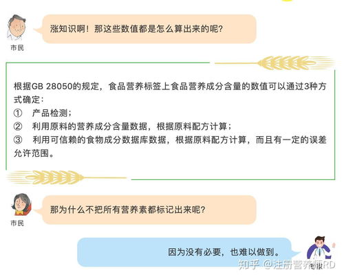 教你一分钟读懂食品营养成分表