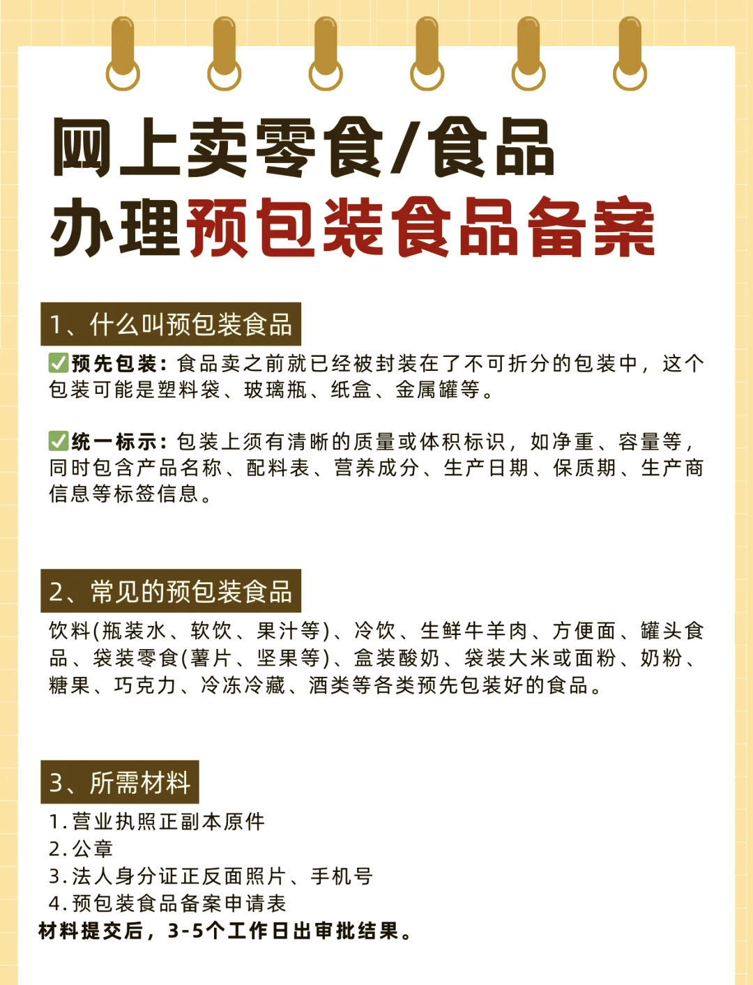网上售卖预包装食品全攻略